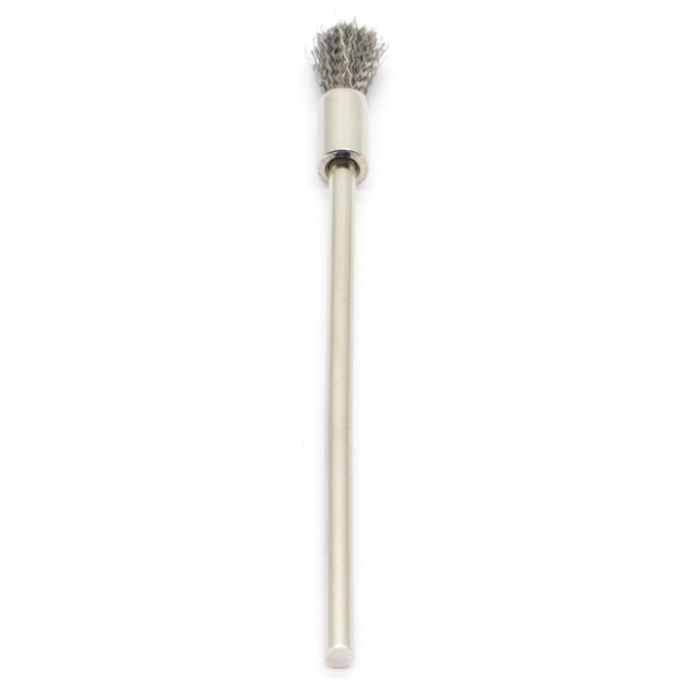 20PCS Wire Brushes with Extended Handle - Metal Rust Removal, Polishing, Cleaning - 6mm Diameter, 3mm Shaft, 100mm Length - Removes Burrs, Dust, and Oxide Layer - Handles Rough Surfaces