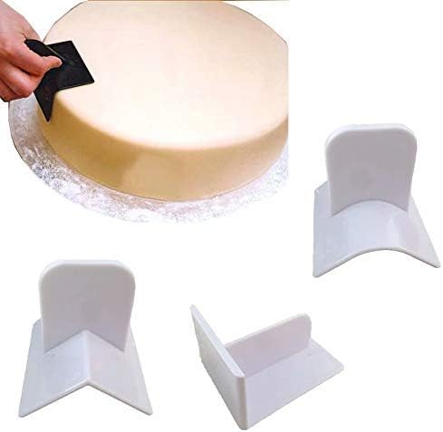 4pcs Fondant Icing Smoother Polisher for Cake Decoration Sugarcraft Scraper Paddle Tool