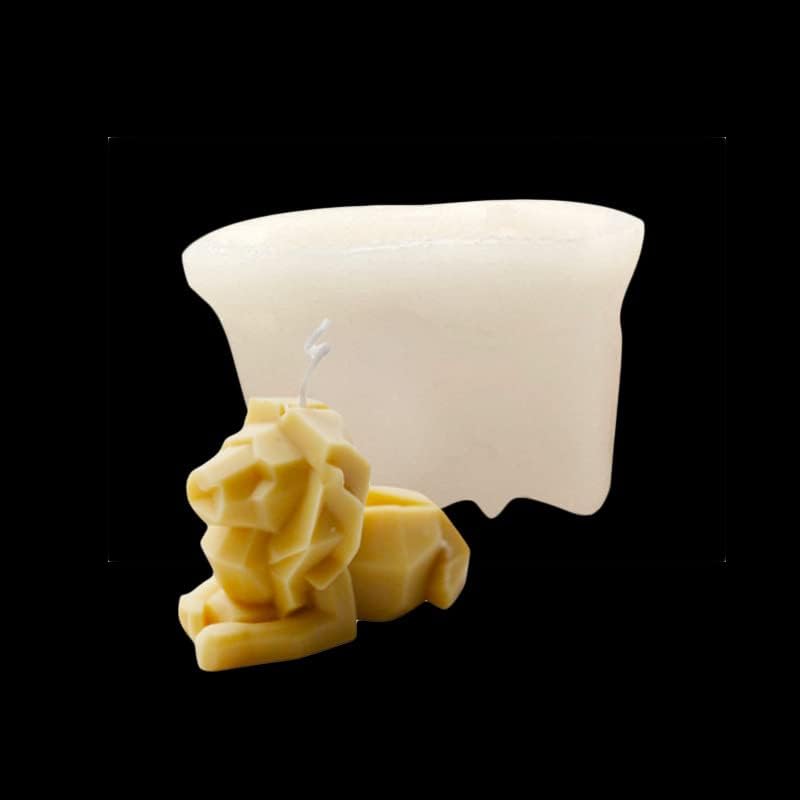 3D Abstract Lion Candle & Resin Mold - Silicone Heart & Soap Mold - DIY Aromatherapy Decoration