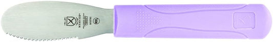 Mercer Culinary Millennia Wavy Edge Spreader, 3.5 Inch Blade, Purple Handle