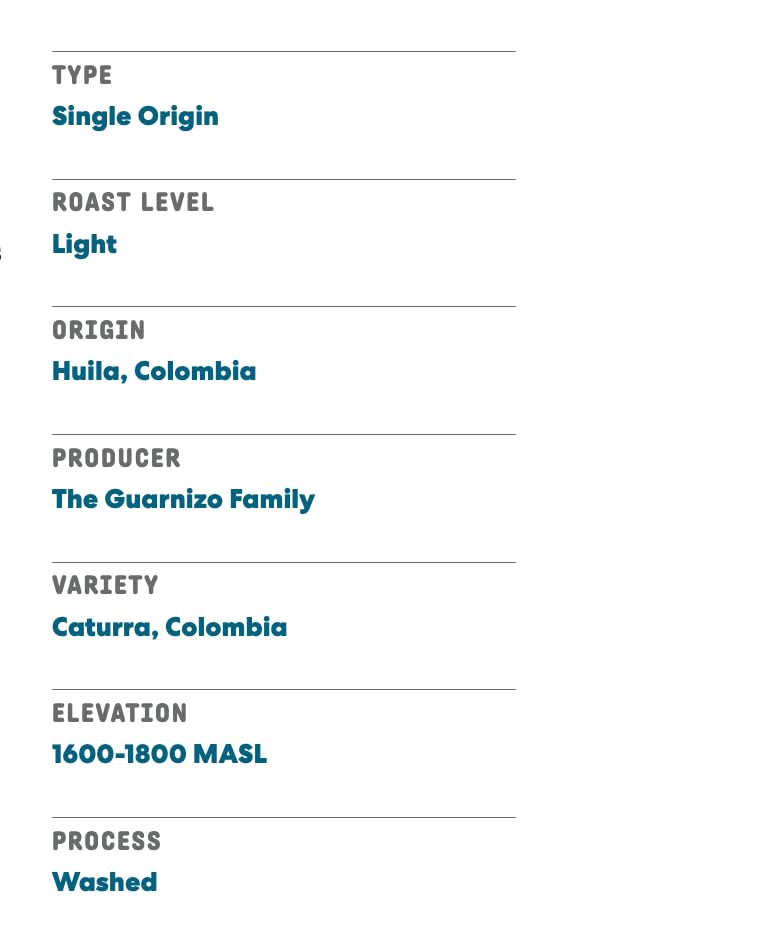 Joe Coffee Company - La Familia Guarnizo Whole Bean Specialty Coffee, 6 oz Bag | NYC Roaster, Rainforest Alliance Certified, Kosher, Climate-Friendly