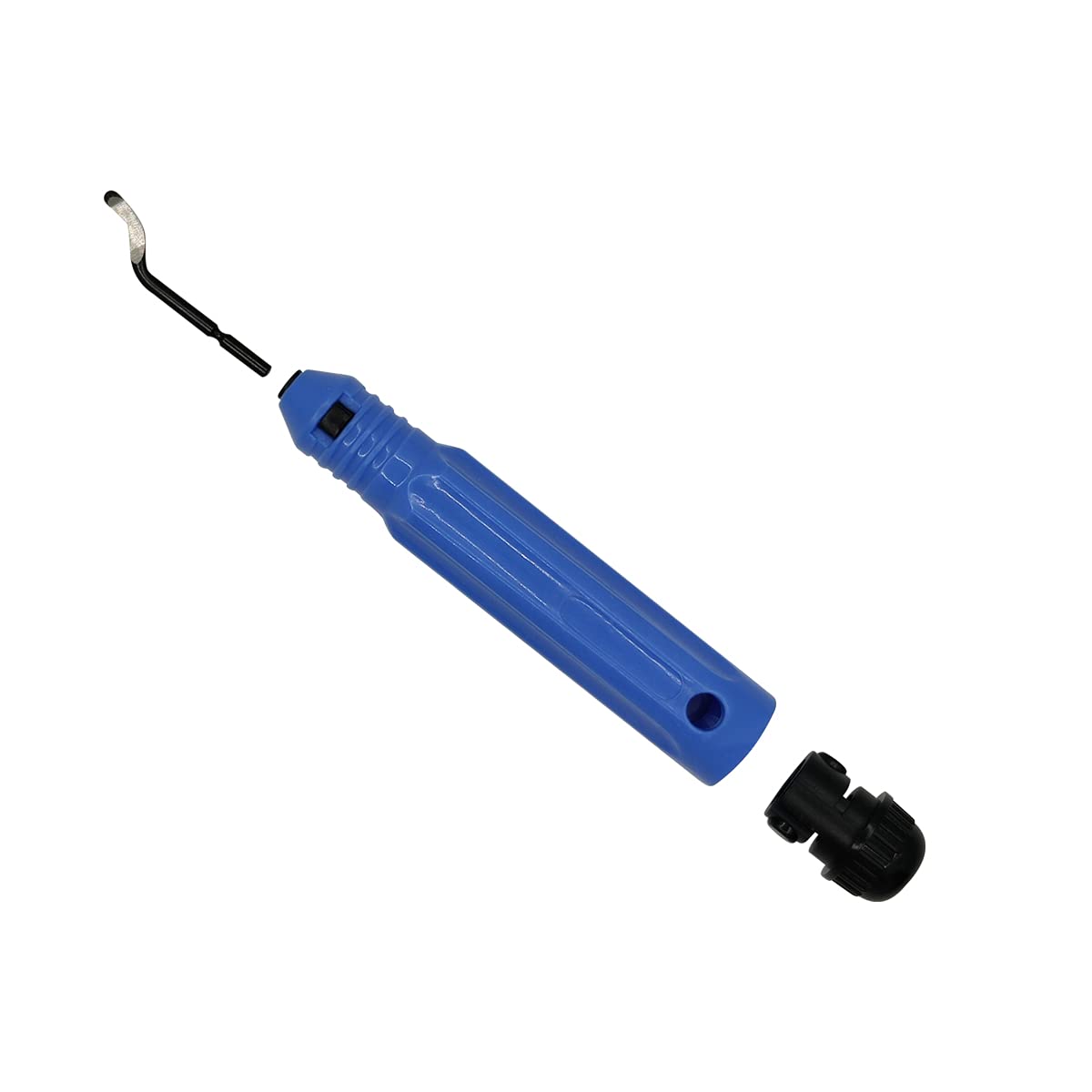 Deburring Tool Kit, a Anti-Slip Handle and Pack of 10 BS1010 Deburring Blades, for Wood, Metal, Plastic, Aluminum, Copper and Steel