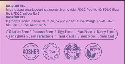 Nomeca Edible Glitter for Drinks Cakes, 8 grams Food Grade Luster Dust Sprinkles Glitter for Cake Decorations, DIY Cocktails, Beverages & Cake Decorating, Dessert Cake Topper (8-Rose Gold)