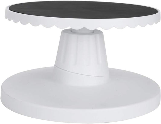 Topyond Cake Turntable for Decorating, 9.1in Adjustable Cake Spinner Stand, Nonslip Cake Turn Table, Rotating Cake Stand for Baking Cake Decorating Supplies