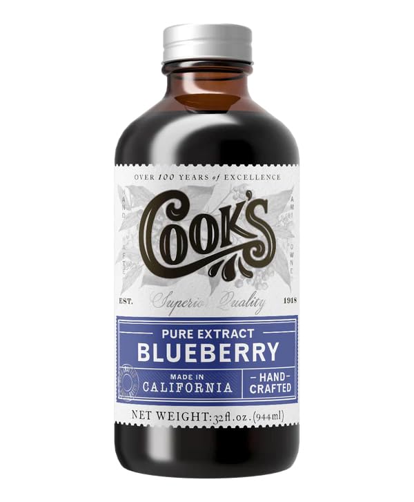 Cook's, Blueberry Extract for Baking, Pies, Jam, Jellies, Candies, Syrup, 32 oz