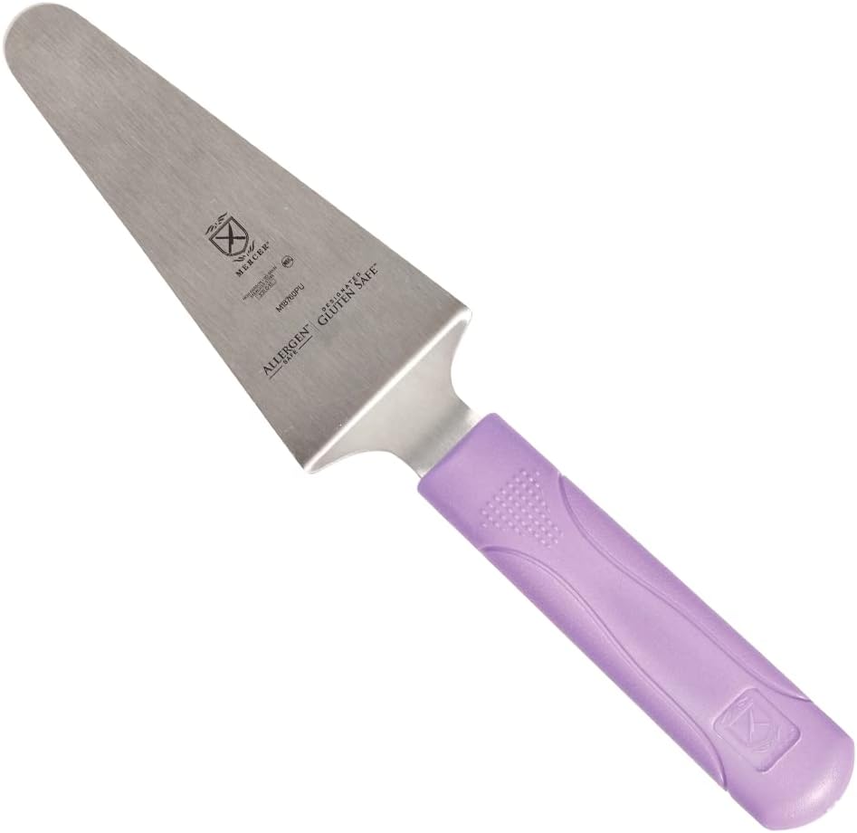 Mercer Culinary Millennia Pie Server/Spatula, 5 Inch x 2 Inch Blade, Purple Handle,