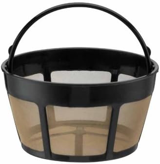 Cuisinart Coffee Maker, 12 Cup Programmable Drip, DCC-3000P1, Black & GTF-B Gold Tone Coffee Filter, Basket, Burr Mill