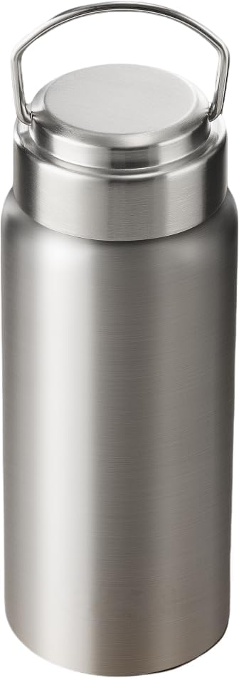 Vacuum Insulated Stainless Steel Water Bottle with Tea Infuser - Wide Mouth,BPA-Free, Leak- Proof,Keeps Cold 24H/ Hot 12H- Ideal for Travel,Office, Gym (17oz)