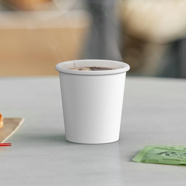Paper Cups 4 oz 1000 Pack for Coffee & Espresso | Bulk 1000 Count for Home, Office, Restaurants & Parties | Recyclable Disposable 4 Ounce To-Go Cups for Hot Drinks