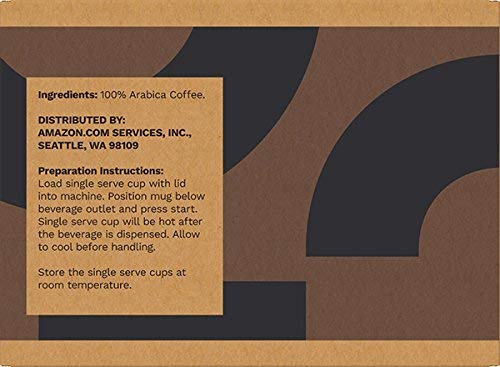 Amazon Brand - Solimo Medium Roast Coffee Pods, Donut Style, Compatible with Keurig 2.0 K-Cup Brewers, 100 Count