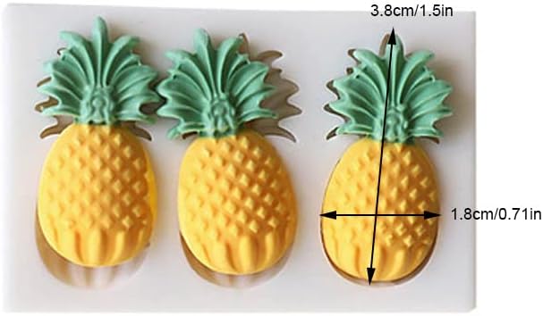 Lovely Small Items Silicone Fondant Molds Set For Cake Topper, Gumpaste, Candy & Chocolate, Polymer Clay and More (Fruits)