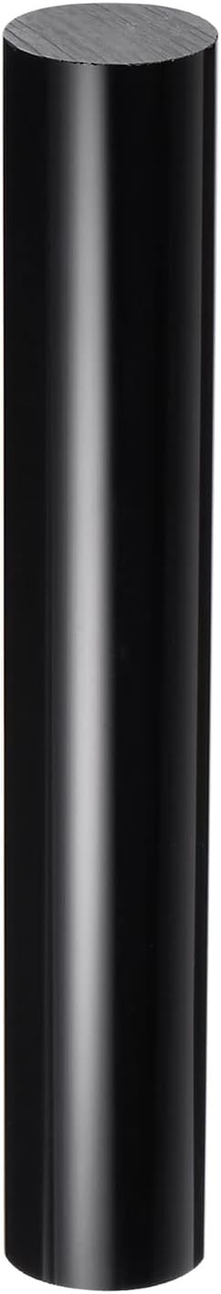 HARFINGTON Acrylic Clay Roller 6 Inch x 1 Inch Solid Non-Stick Plastic Round Tube Roller Polymer Clay Rod Fondant Rolling Pin for Shaping, Sculpting, Modeling DIY Crafts, Black