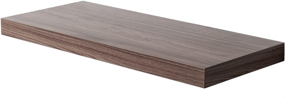 Floating Shelf, Set of 1 Wall Shelf, 36 in W x 12.75 in D x 2 in H Wooden Floating Wall Shelf with Invisible Brackets for Living Room/Bedroom/Bathroom/Kitchen Storage and Decor, Walnut