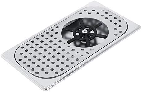 Cup Washing 114mm Diameter 201 Stainless Steel Machine Rinser Pitcher Drain and Drip Tray for Bar Coffee Shop G1/2in