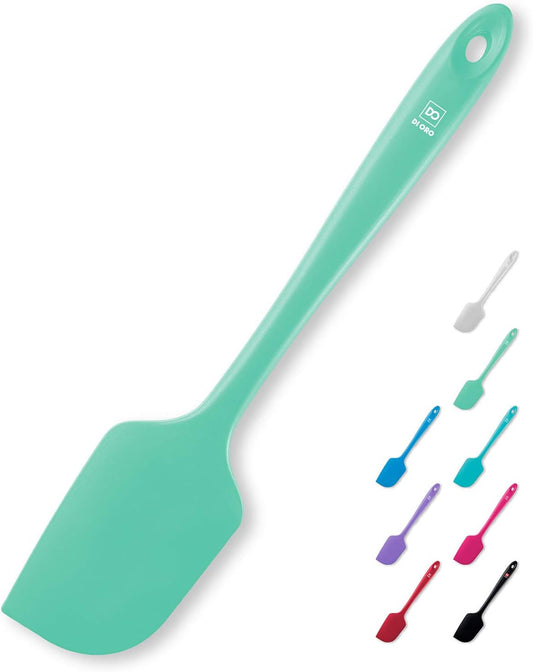 DI ORO Silicone Spatula - 600°F Heat-Resistant Rubber Kitchen Spatula for Baking, Scraping, & Mixing - BPA Free Nonstick Cookware Safe Flexible Utensil for Cooking - Seamless & Dishwasher Safe (Mint)