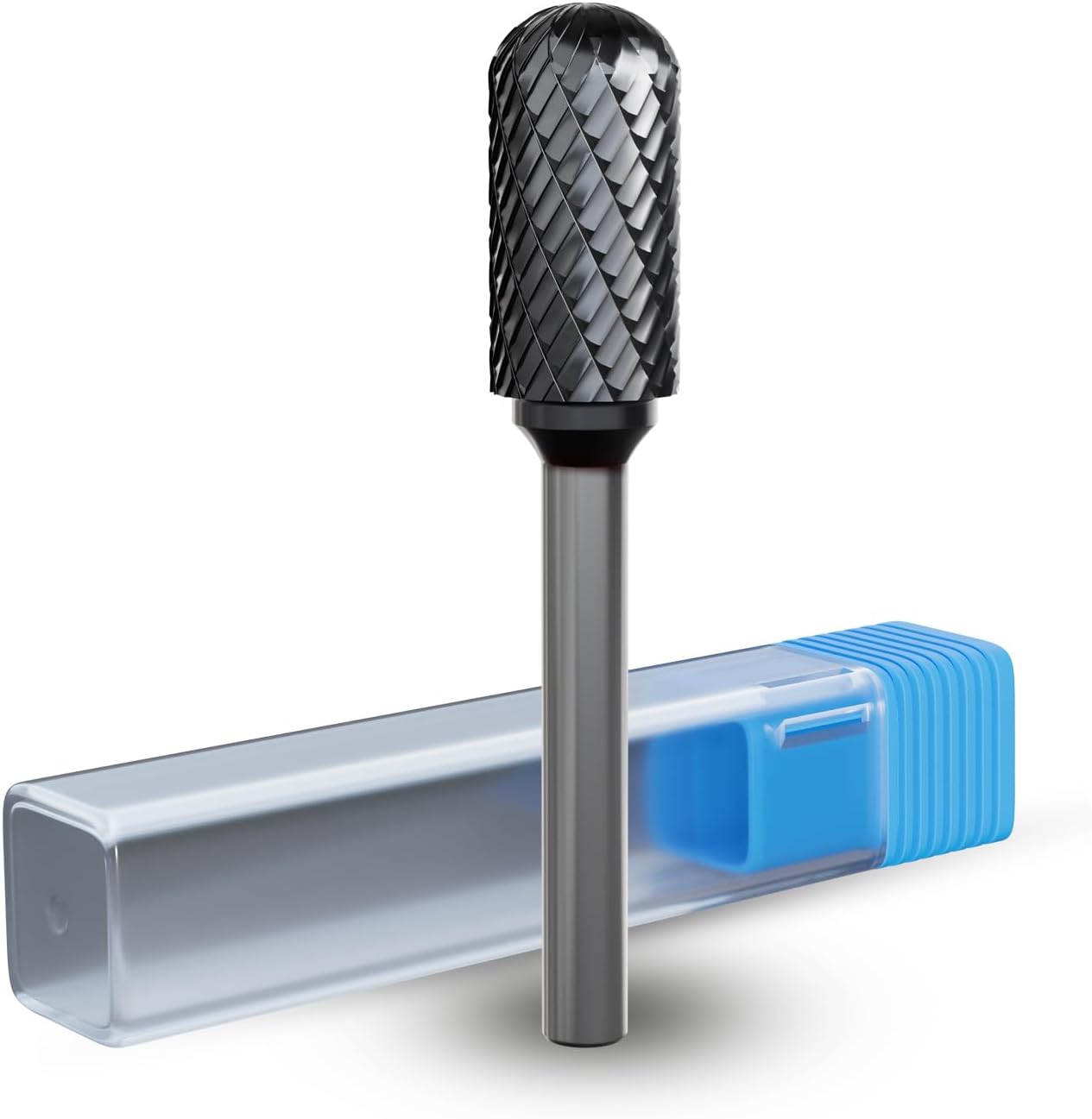 CATITO Cylinder With Ball Top Die Grinder Bit, Cut Carbide Rotary Burr for Steel, Wood and Metal Working, Engraving, polishing and Cleaning