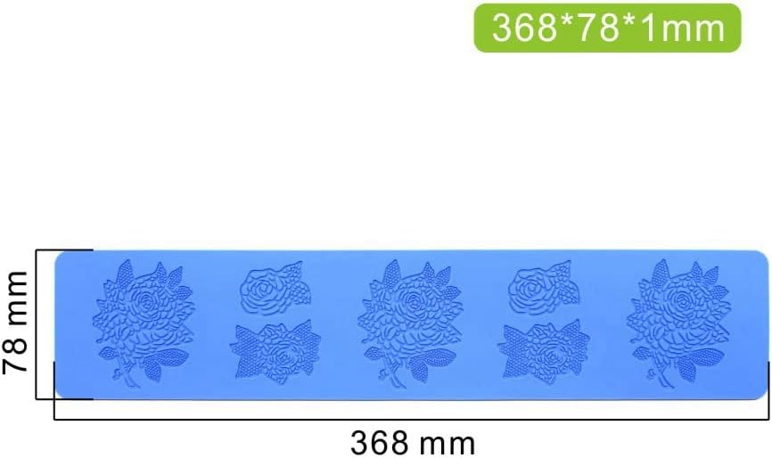 Flower Embossing Hollow Candy Silicone Mold Lace Pattern Sugar Craft Cake Decoration, Cupcake Top, Polymer Clay