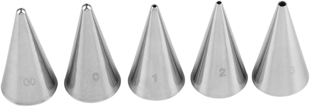 Cake Decorating Set, 7 Pieces Stainless Steel Icing Piping Nozzles Tips Kit - Christmas Holiday Birthday Anniversary Wedding Cupcakes Cakes Cookies Dessert Candy Pastry DIY Making Tools #6