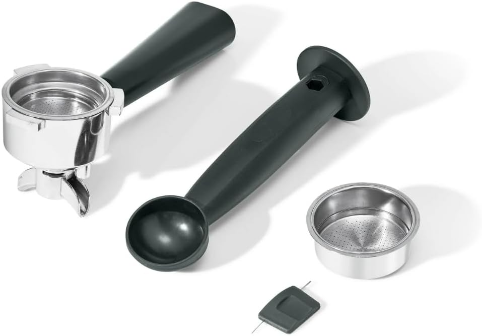 Beautiful Slim Espresso Maker by Drew Barrymore – 20‑Bar Pressure, Dual‑Spout 52 mm Portafilter, 50 oz Removable Tank, 2‑in‑1 Steam Wand & Touch Controls (Rose)