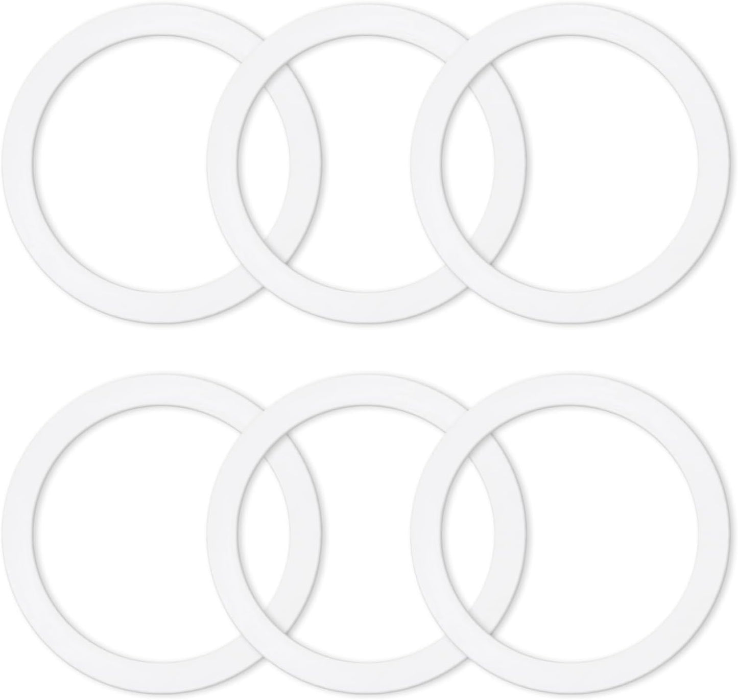 6 Pcs Gasket Seal Rings for Bialetti Moka Express Dama 9 Cups - Spare Food Grade Silicone Sealing Rings for Aluminium Stovetop Coffee Maker Pots
