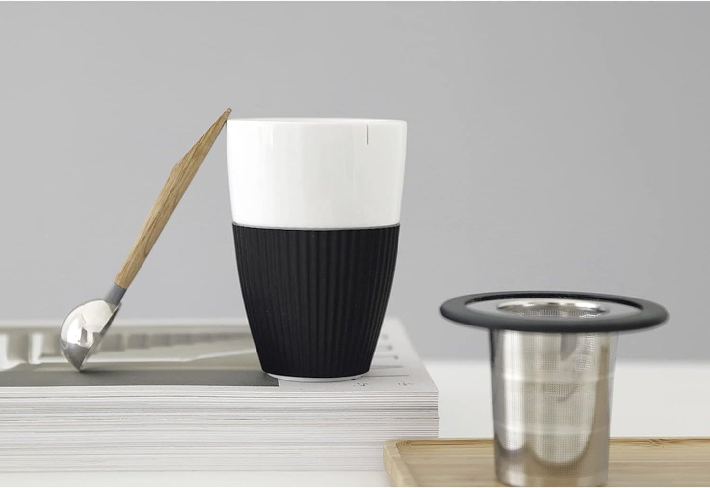 Viva Pure Loose Tea and Coffee Scoop – 1 Tbsp Measuring Spoon with Wood Handle