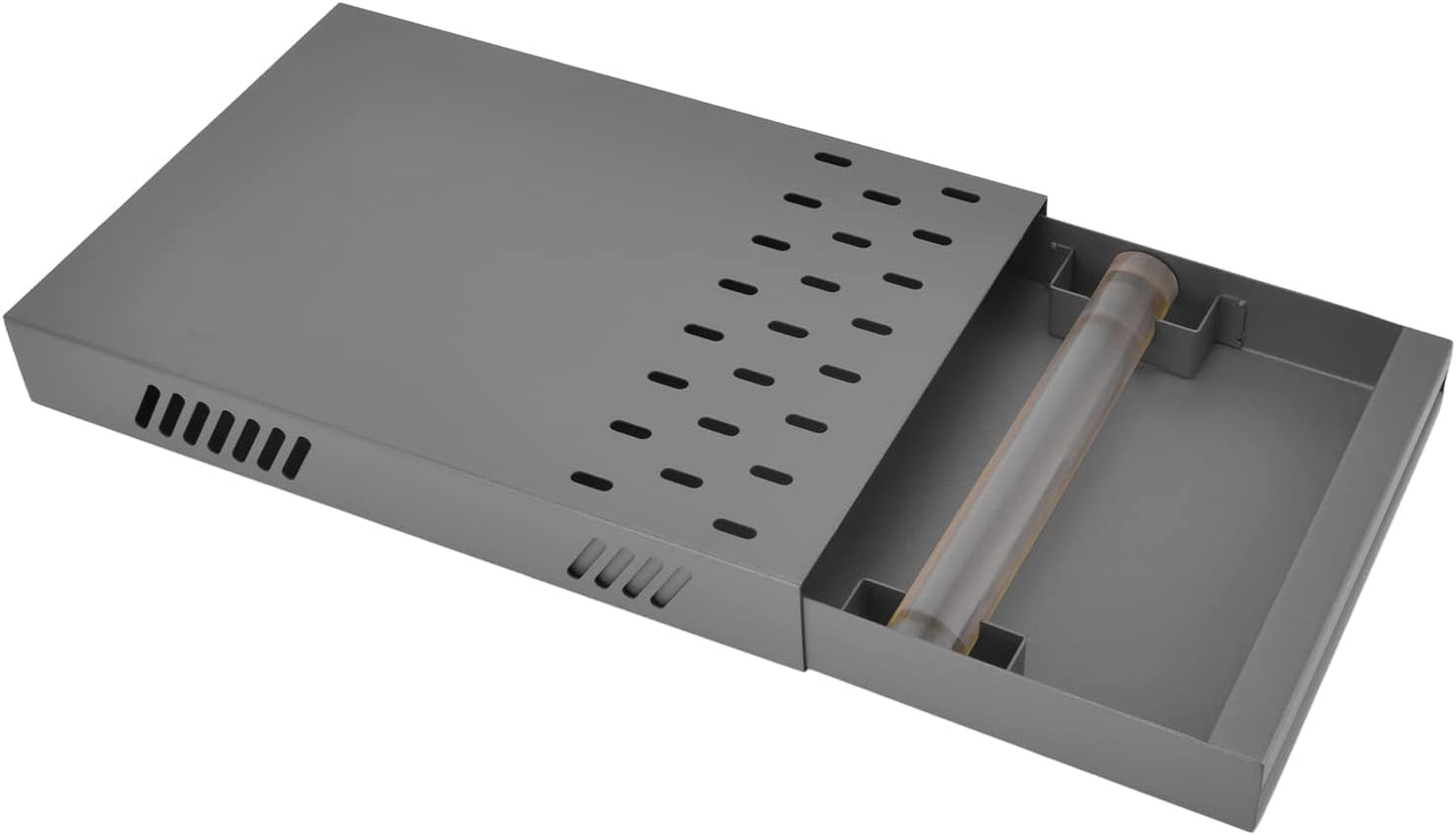Espresso Coffee Knock Box Drawer Stainless Steel Detachable Coffee Knock Box with Rod Knock Box Tamping Station for Cafe Home(grey)