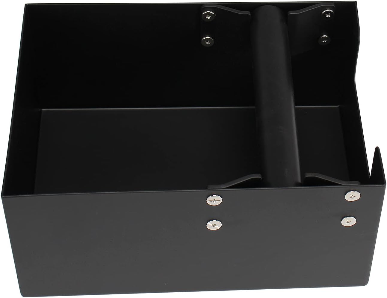 Espresso Knock Box,Coffee Grounds Pucks Knock Box with Removable Rubber Knock Bar and Non-Slip Base (Matte Black)