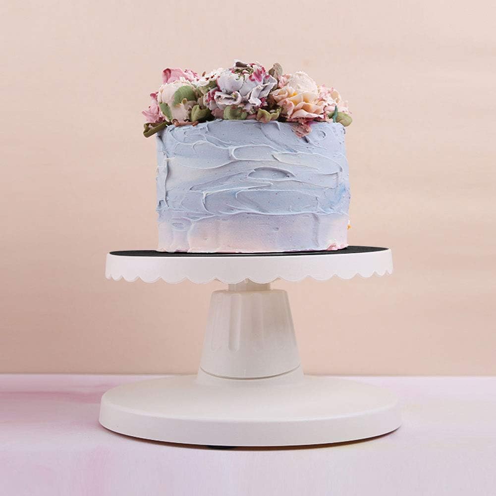 Topyond Cake Turntable for Decorating, 9.1in Adjustable Cake Spinner Stand, Nonslip Cake Turn Table, Rotating Cake Stand for Baking Cake Decorating Supplies