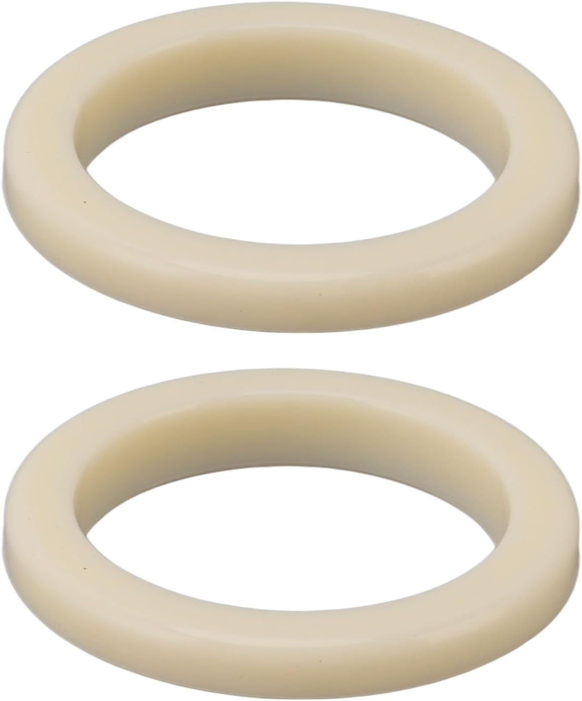 54mm Silicone Steam Ring, 2Pcs Group Head Gasket, Soft Coffee Machine Seal, 6.5cm Outer Diameter Flexible Gasket Replacement Part for 870 878 880 860 840 810 450 500, Beige