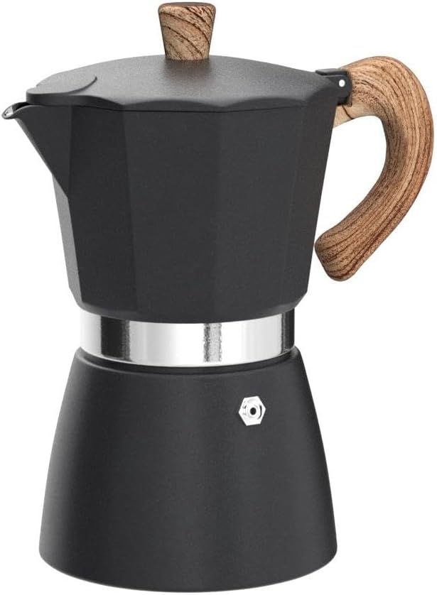 AIFUSI Moka Pot, Italian Coffee Pot 3 Cup/5 oz Stovetop Espresso Maker Stovetop Camping Manual Cuban Coffee Percolator Machine Italian Espresso Greca Coffee Maker Brewer Percolator