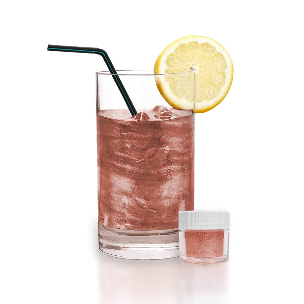 Rose Gold BREW GLITTER Edible Glitter For Drinks, Cocktails, Beer, Garnish Glitter & Beverages | KOSHER & HALAL Certified | 100% Edible & Food Grade | Vegan, Gluten, Nut Free (45g Shaker, Rose Gold)