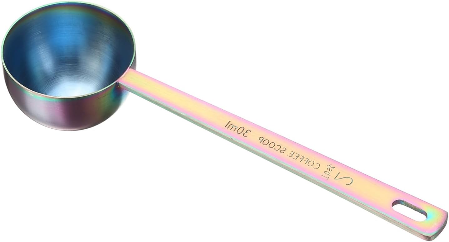 HARFINGTON Coffee Scoop Spoon 2tbsp (6tsp, 30ml) 304 Stainless Steel Long Handle Teaspoon/Tablespoon Measuring Spoons Scoops for Tea Sugar Kitchen, Multicolor
