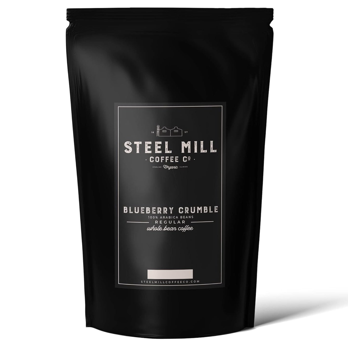Steel Mill Coffee Co. - Blueberry Crumble Flavored Coffee - Ground Coffee - Medium Roast - 100% Arabica Beans - Vegan - Gluten-Free - Sugar-Free - 2 lb Bag