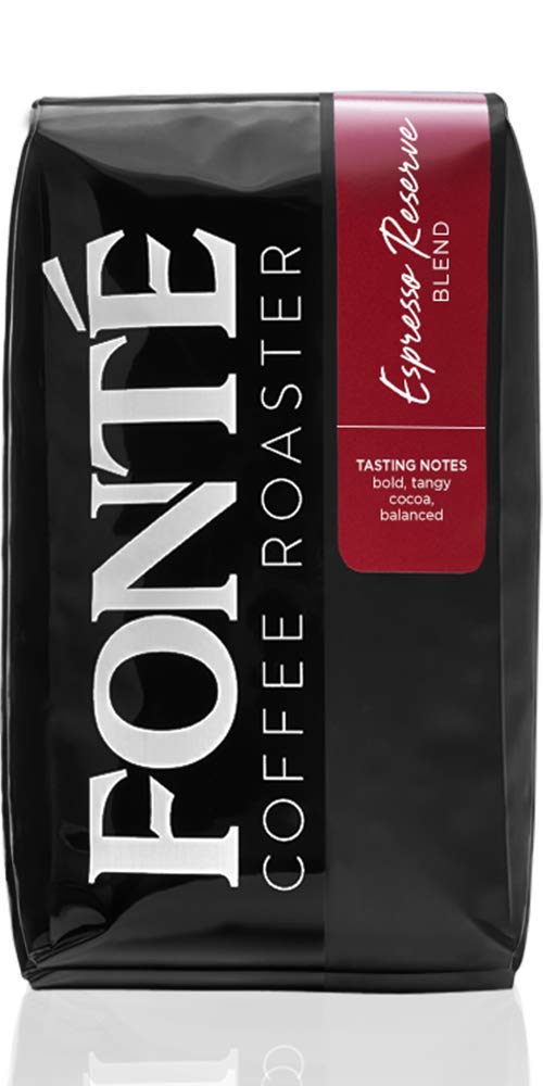 Fonte Coffee Roaster - Whole Bean Coffee - Medium-Dark Fresh Roast - Roasted in Seattle - Single Origin - Bold, Tangy, Cocoa, Balanced - 12 oz - Espresso Reserve