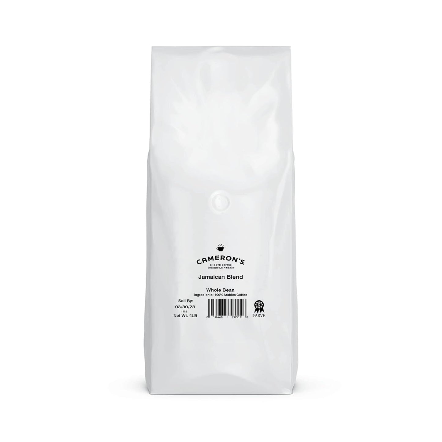 Cameron's Coffee Roasted Whole Bean Coffee, Jamaica Blend, 4 Pound