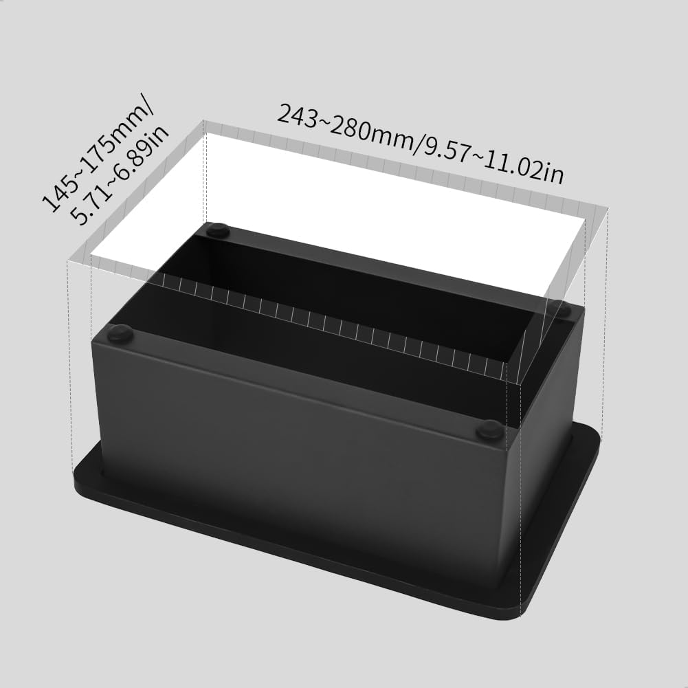 watchget Espresso Knock Box Large Size Stainless Steel Coffee Grounds Coffee Pucks Container Shock-absorbent Knock Box for Espresso Machine Non-Slip Base Barista Accessories