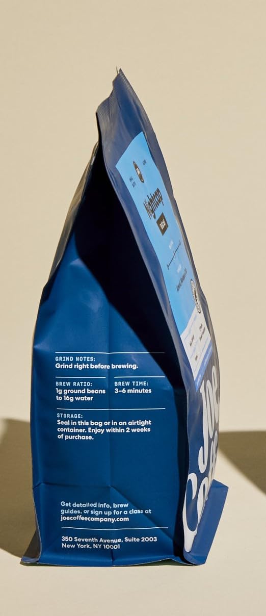 Joe Coffee Company - Benchmark Whole Bean Specialty Coffee, 12 oz Bag | NYC Roaster, Rainforest Alliance Certified, Kosher, Climate-Friendly