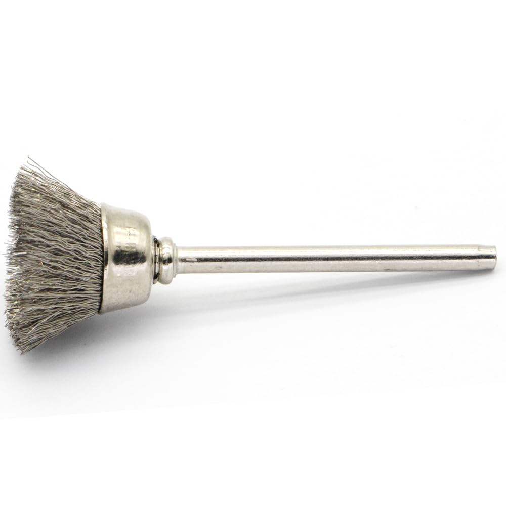 20PCS Wire Brushes - Metal Rust Removal, Polishing, Cleaning - 15mm Diameter, 3mm Shaft - Removes Burrs, Dust, and Oxide Layer - Handles Rough Surfaces - Designed for Industrial and DIY Enthusiasts