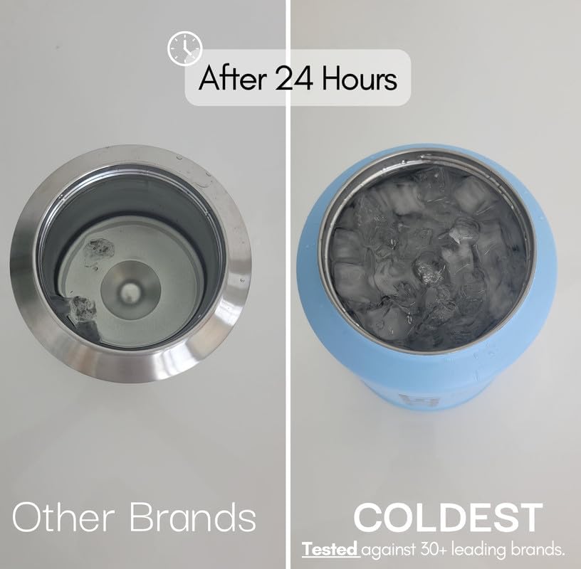 Coldest 40 oz Tumbler with Handle and Straw - 100% Leak Proof Insulated Tumbler with Lid and Straw (3 Lids) - Stainless Steel Tumblers for Women & Men - Cup Holder Friendly Base, 46 oz (Off Road)