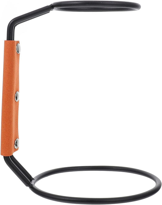 Mikikit Filter Cup Holder - Coffee Dripper Stand with Leather Handle Compatible with Various Sizes of Coffee Filters 7.48X4.72X3.54 Inches Perfect for Home Brewing