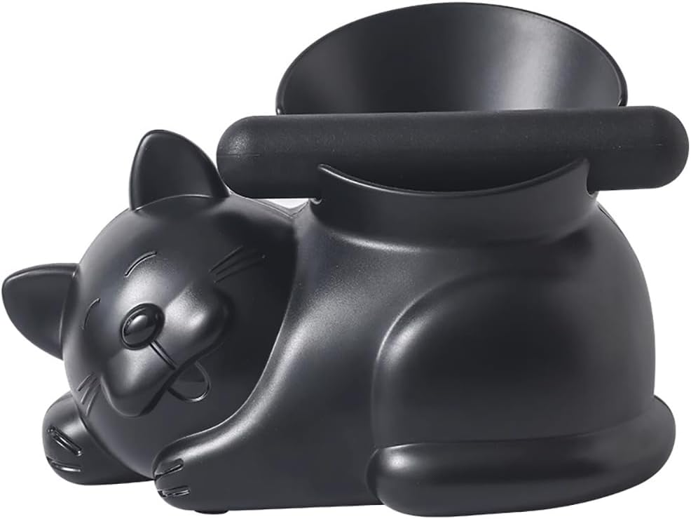 Cute Cat Coffee Knock Box Espresso Machine Accessories Small Coffee Dump Bin for Home and Office (Only a Knock Box)