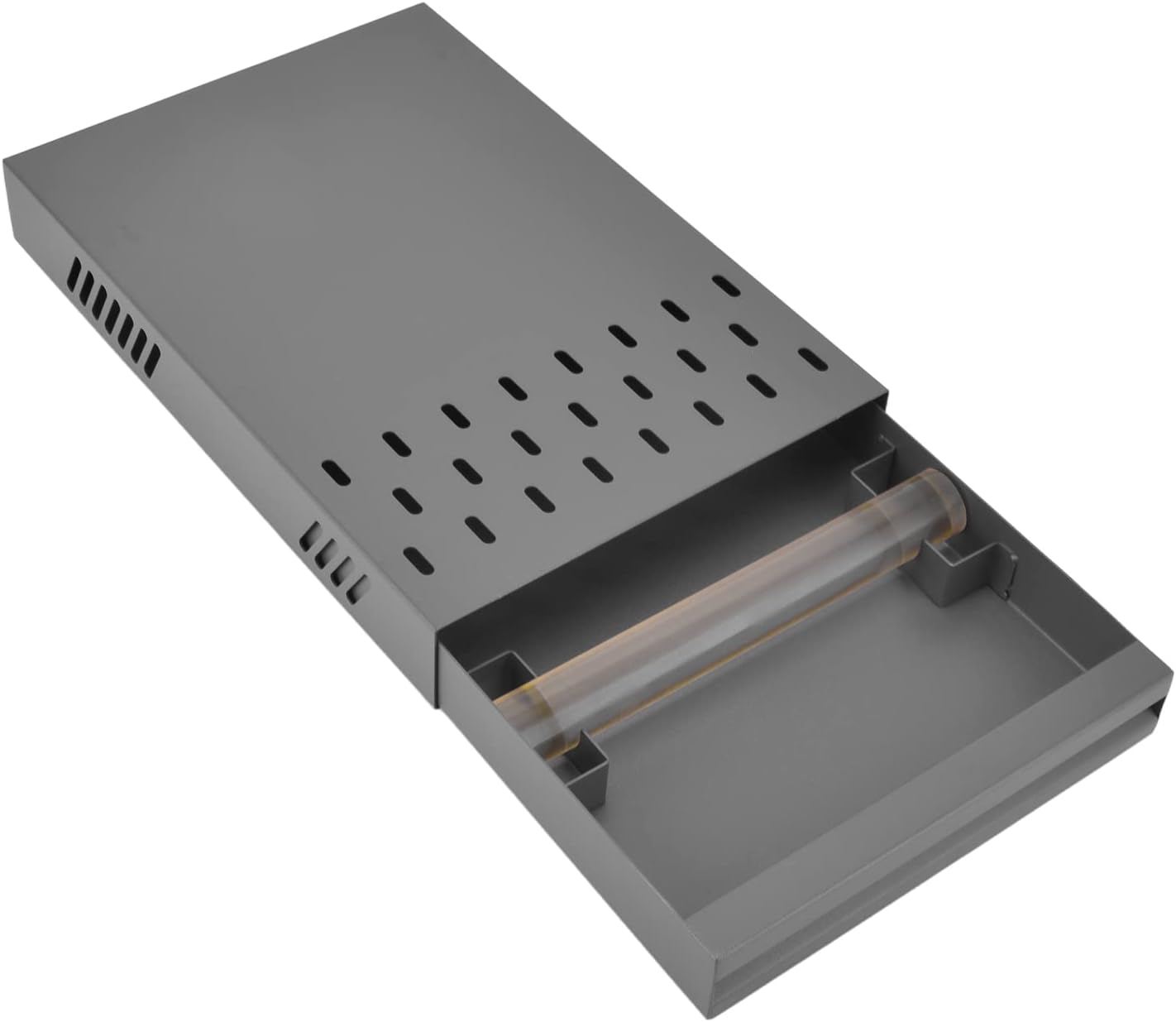 Espresso Coffee Knock Box Drawer Stainless Steel Detachable Coffee Knock Box with Rod Knock Box Tamping Station for Cafe Home(grey)