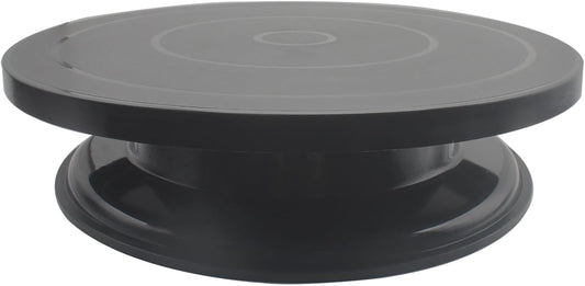 Cake Decorating Turntable 11 Inch Cake Turntable Anti-Slip Rotating Cake Stand for Decorating(1pcs Black)