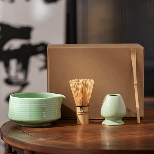Matcha Whisk Set With Matcha Bowl, Matcha Whisk Holder Matcha Bamboo Whisk, Scoop, Unique Gifts For Women Men Girl Friend Home Kitchen Decor Gifts For Tea Enthusiasts Christmas,Birthday