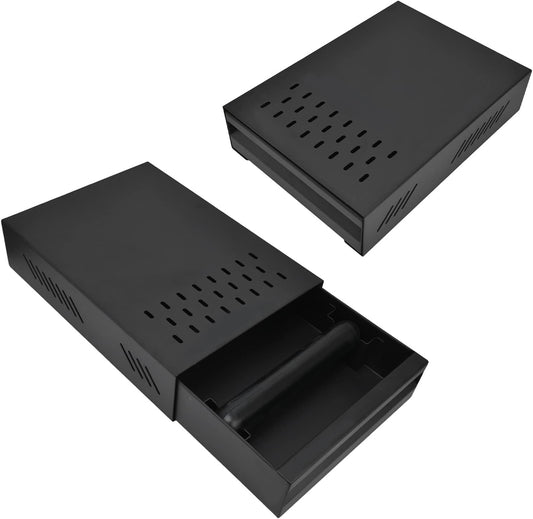 Coffee Knock Drawer, Espresso Knock-Box,Mini Coffee Grounds Dump Bin Grind Waste Bin Professional Stainless Steel with Rubber Handle for Coffee Lovers