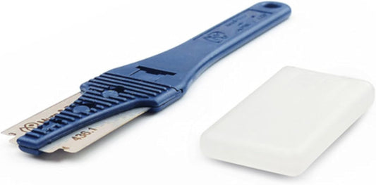 Mure & Peyrot Landaise Bread Lame Dough Scoring Tool- Scoring Knife for Artisan and Sourdough Bread Baking- Made in France- Features Protective Cover- Stainless Steel Blade