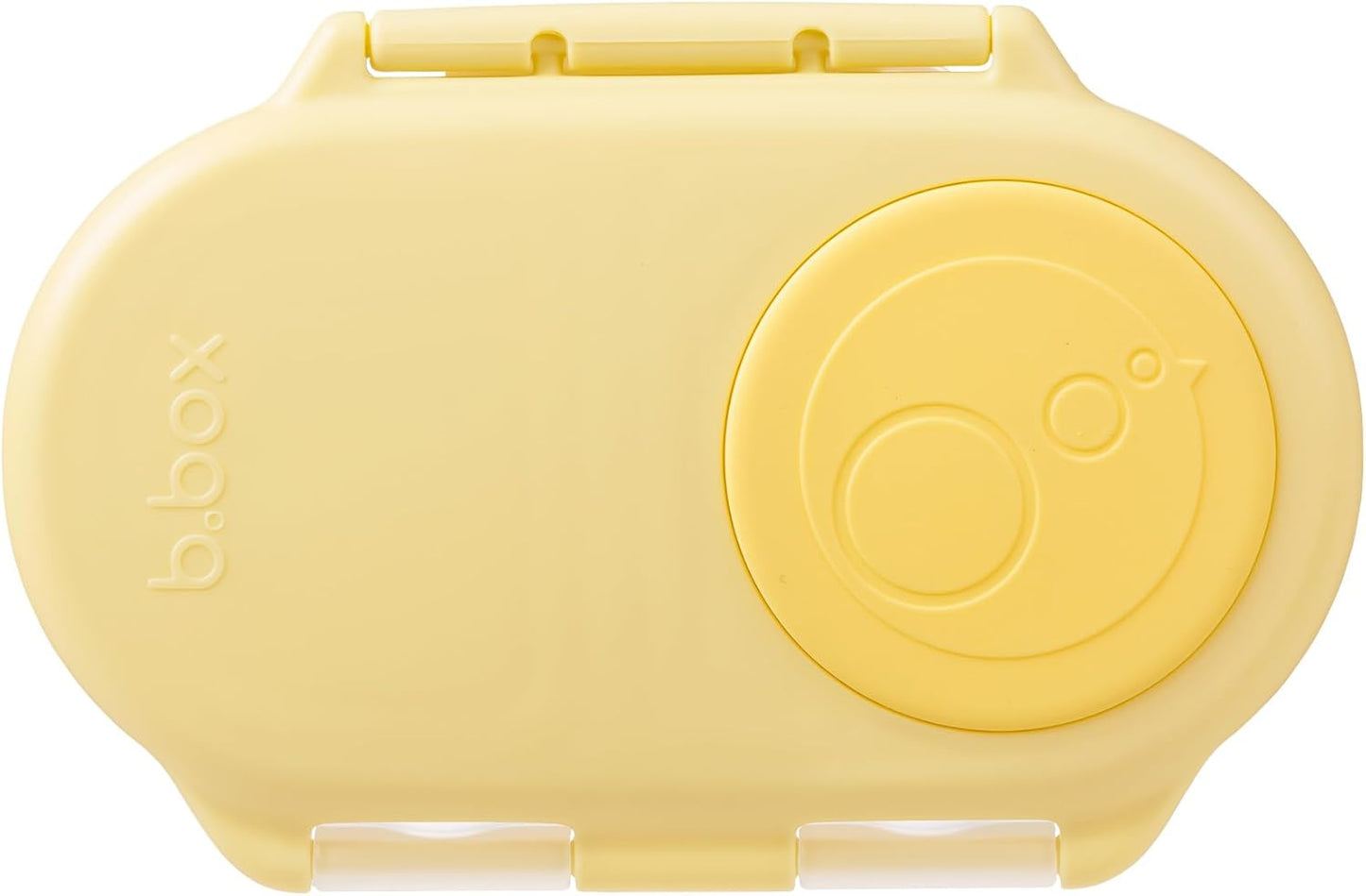 b.box Snack Containers for Kids, Toddler Snack Box Container, Reusable Small Bento Box for Lunch, School & Travel, Leak Proof, BPA free, Dishwasher Safe, Ages 4 months+ (Lemon Twist, 12oz)