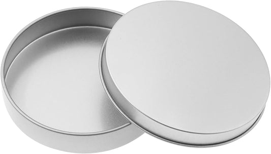 Metal Empty Boxes, Tin Boxes with Lid,Small Silver Tin Boxes,Stackable Organizer Containers,8PCS Storage Tin for Home Outdoor Active Storage Containers