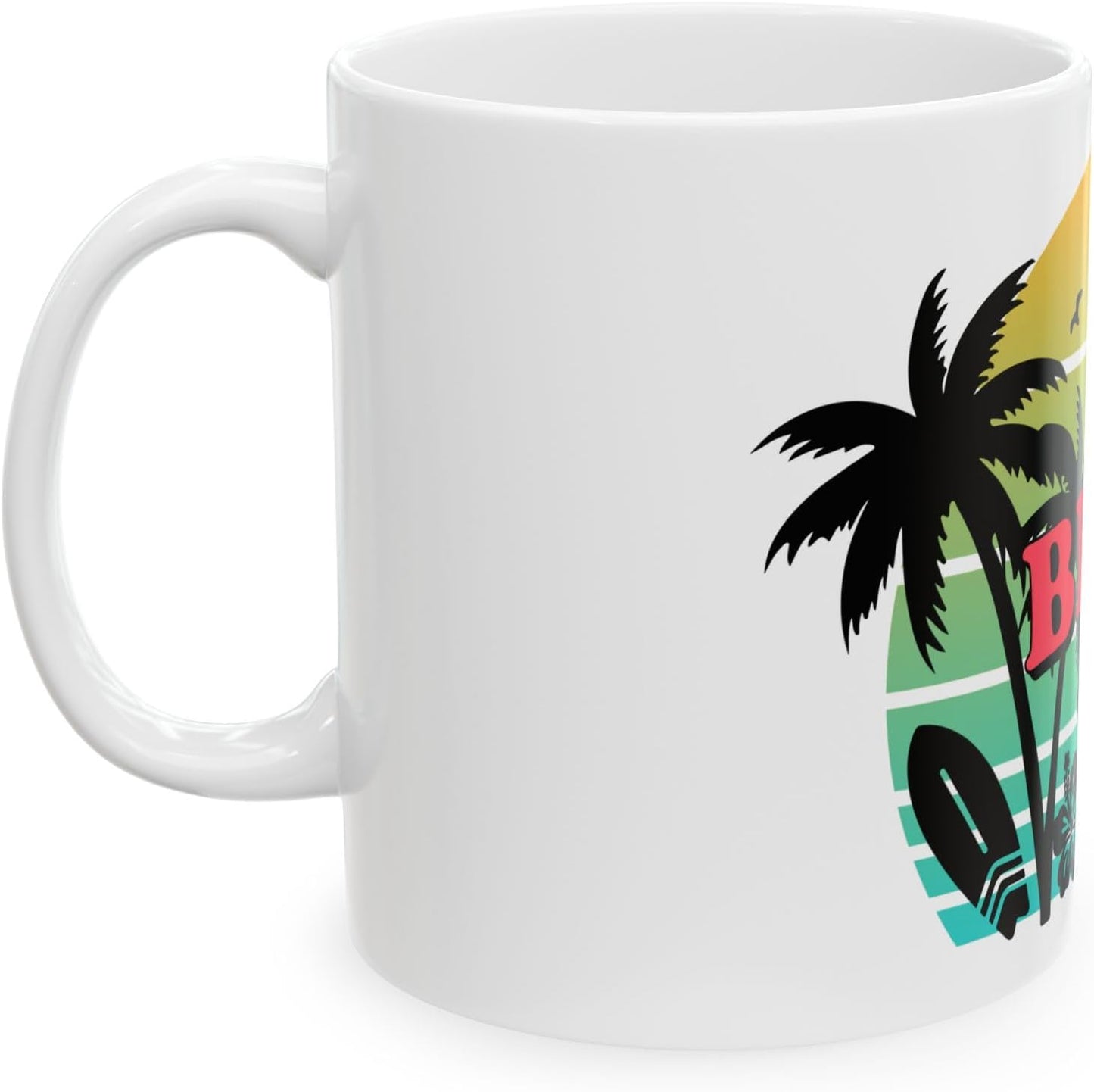 11 OZ Novelty Coffee Mugs - Christmas Gift (Beach Babe Theme)