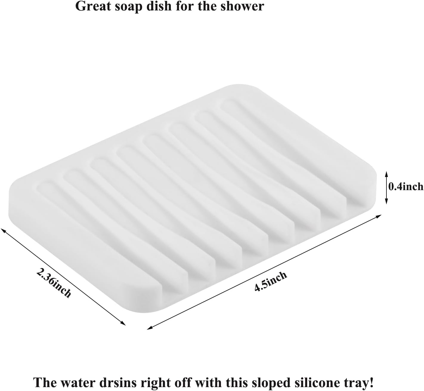 Bathroom Rectangle Tray, Toilet Top Organizer, Farmhouse Wooden Vanity Tray with Soap Tray, Toilet Tank Tray for Bathroom, Ideal Also as Jewelry, Perfume & Napkin Trays (White, 4.8" W11.5 Lx1.2 H)